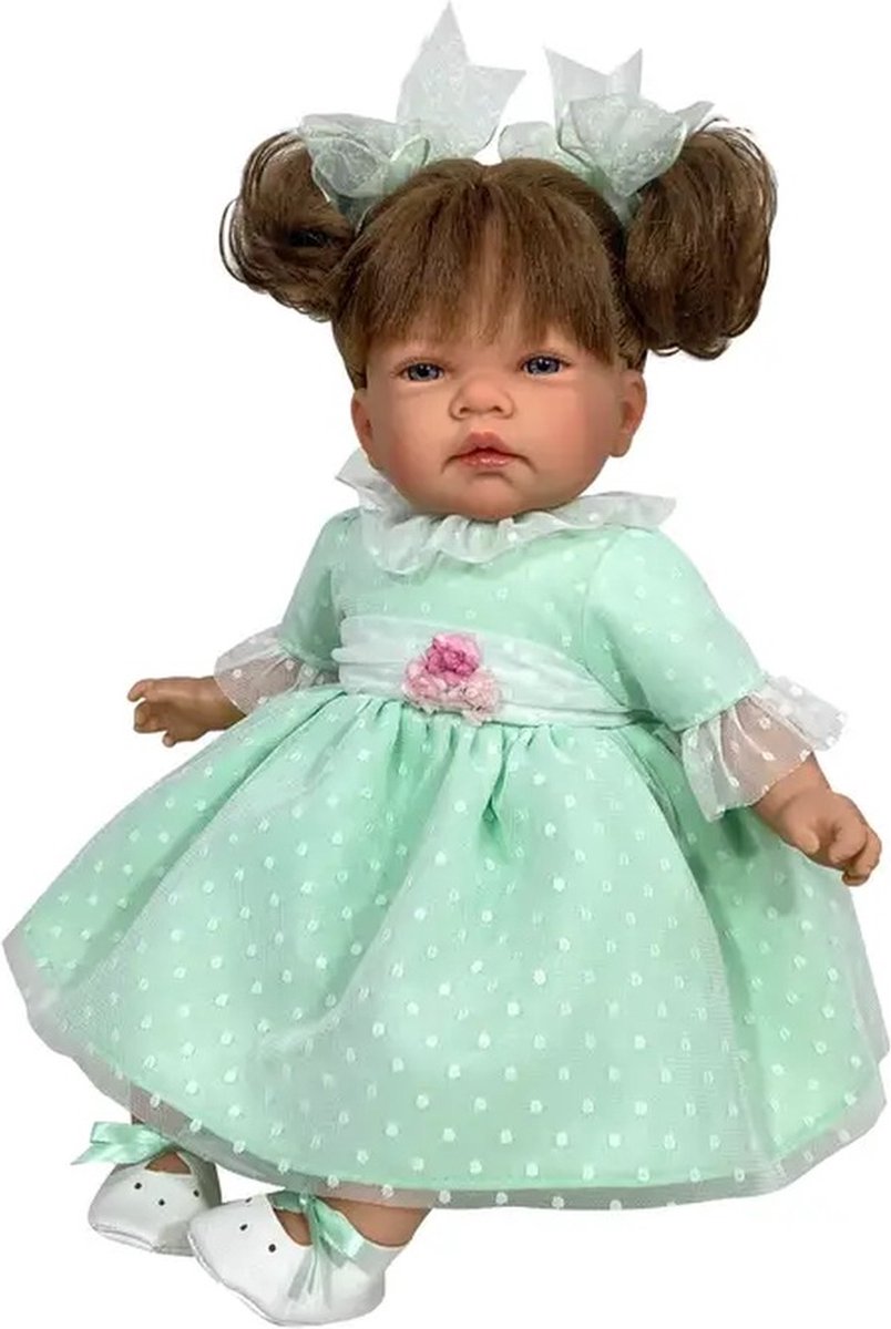 Nines d Onil Babypop Celia Plumeti Groen 45 cm